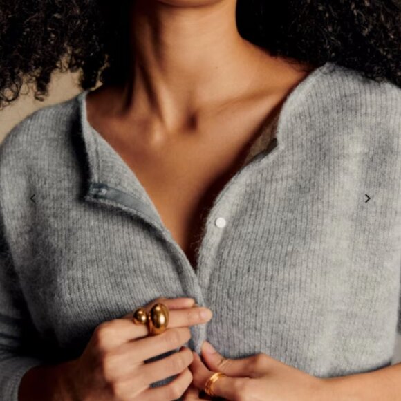 Gray Sezane Gaspard Cardigan - Picture 2 of 4